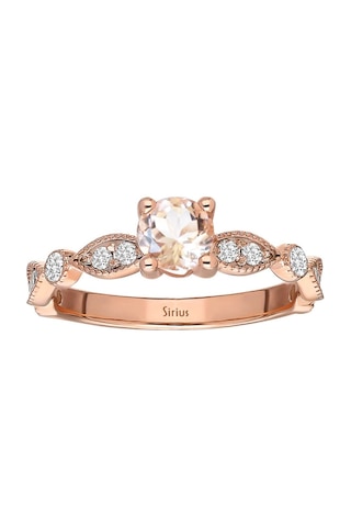 Sirius Pırlanta Ve Morganite Taşlı Vintage Yüzük 0841R0031