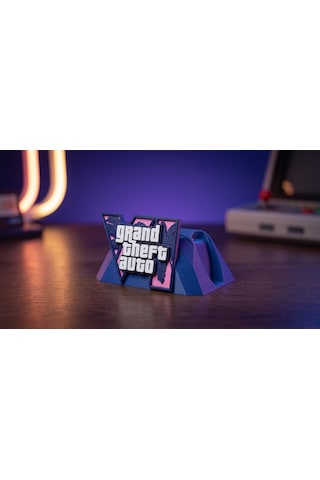 Omni Gta 6 Temalı Ps5 Kol Standı - Özel Tasarım Gta 6 Kontrolcü Standı, Playstation 5 Oyuncu Aksesuarı Konsol Standı Ve Tutucu Lacivert