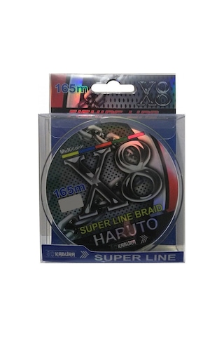 Kabura Haruto Süper Line Braid X8 Multicolor Örgü İp 165mt 0,20 mm