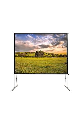 Codegen FF-30 300x225 CM Katlanabilir Taşınabilir Alüminyum Çerçeveli Fast Fold Projeksiyon Perdesi
