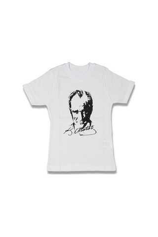 Feyzamavm 23 Nisan- 19 Mayıs Beyaz Atatürk Baskılı Erkek Tişört Feyzamavm 23 Nisan- 19 Mayıs Beyaz Atatürk Baskılı Erkek Tişört