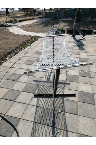 Abronyahediye Metal Hamak Ayağı Metal Hamak Demiri Siyah Renk Abronya Siyah