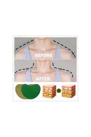 Yuntech01 12 Adet Yeşil İpiko Omuz Bandı - Romatizma, Ağrı Kesici, Kas Rahatlatıcı Sağlık Bakımı Yama Yeşil