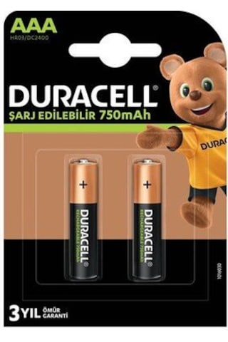 Duracell Şarj Edilebilir Pil 2'li Aaa 750 Mah