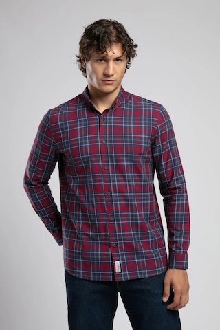 Lee Cooper Erkek Gömlek 261 Lcm 241075 2562 Lacivert-bordo Lacivert-bordo