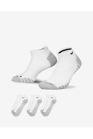 Nike Sx6964-100 Everyday Max Destekli No-show Antrenman Çorapları 3 Çift Beyaz