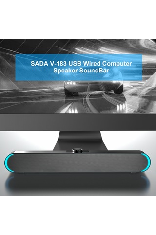 Leezsing Sada V-183 Usb Güçlü Masaüstü Hoparlör - Derin Bas Ve Stereo Ses Deneyimi