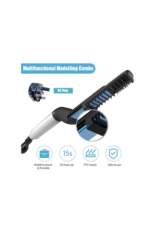 Maiyame Erkekler İçin Elektrikli Saç & Sakal Düzleştirici - Hızlı Isınma Ptc Teknolojisi İle Saç Ve Sakal Şekillendirici İngiliz Standardı