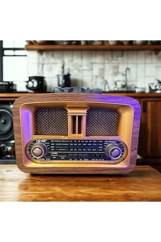 Durukar Taşınabilir Klasik Am/fm/sw Retro Ev Radyo Usb İle Şarj Olabilen Retro Radyo