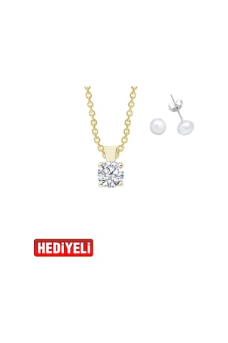 Tek Taş Altın Kolye Ucu As1424Gkl Altınsepeti