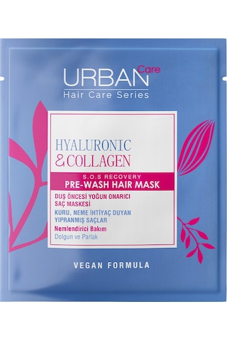 Hyaluronik Asit & Kolajen Kuru Ve Cansız Saçlara Özel Duş Öncesi Saç Bakım Maskesi 2x50ml-vegan
