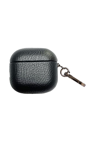 Piili Apple AirPods Uyumlu 4.nesil Leather Kılıf Apple AirPods Uyumlu Kılıfı Siyah 51847505