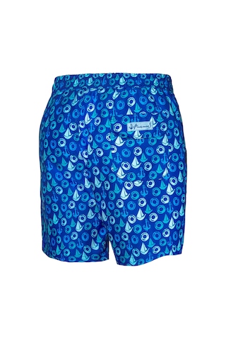 Anemoss Yelken Üç Cepli İçi Fileli Bel Lastik Ve Bağlama İpli Erkek Deniz Şortu Çok Renkli