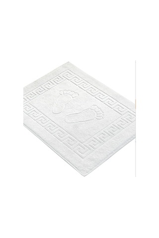 Lavabo Ayak Paspası , Ayak Desenli Paspas , Otel Paspası , Banyo Paspası ,wc Paspası Beyaz