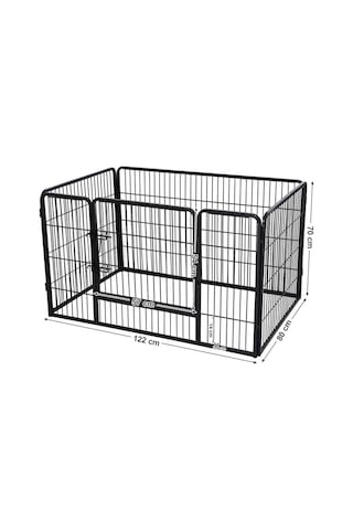 Feandrea Evcil Hayvanlar Için Muhafaza, Köpek Yavrusu Çıkışı, Taşınabilir, 122 X 80 X 70 Cm, Siyah Ppk74h Outlet