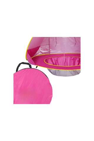 Bebek Havuzlu Plaj Çadırı, 50+ Upf Uv Korumalı Su Geçirmez Çocuk Çadırı Pembe