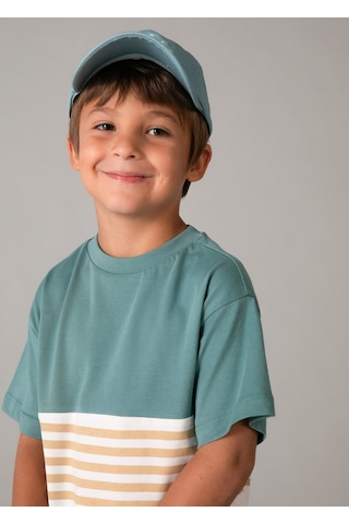 Mayoral Erkek Çocuk İki Tshirtlü Şort Takım Yeşil