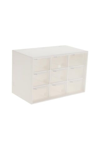 Trendooze Kutusu Katlı Izgara Eşyalar Düzenleyici Dolabı Depolama Depolama Çeşitli Çekmece Beyaz 9 3 - Pl