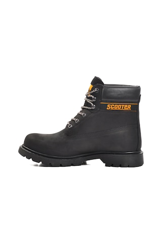 Siyah Nubuk Hakiki Deri Su Geçirmez Unisex Bot G5130 G Siyah Nubuk