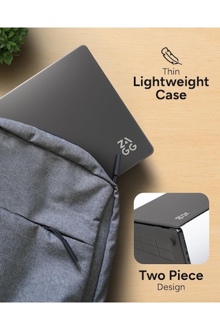 Zagg Apple Uyumlu MacBook Protection Apple Uyumlu MacBook Pro 16" M4/m3/m2/m1 Kılıf Dumanlı Siyah