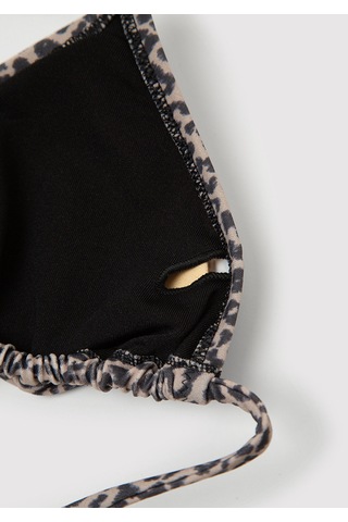Mavi - Leopar Desenli Bikini Üstü 1914167-33653 Kahverengi