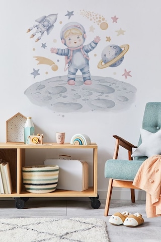 Sevimli Kaşif Temalı Çocuk Ve Bebek Odası Dekoratif Duvar Sticker Seti
