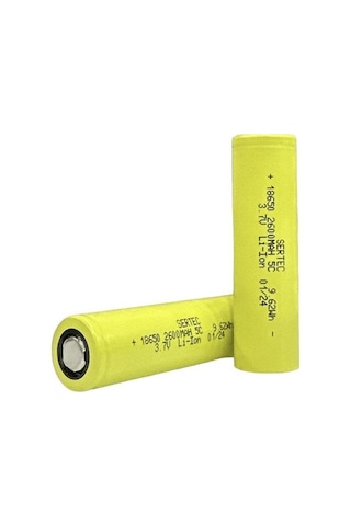 Sertec 18650 3.7v 2600 Mah 5c Li-ıon Şarjlı Pil-1 Adet
