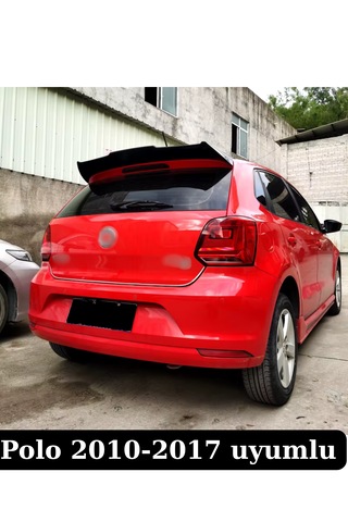 Volskwagen Polo Yarasa Spoiler Spoyler Kanat 2010-2017 Parlak Siyah Plastik