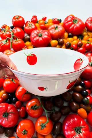 Rakle X Bengi Kurtcebe Pomodoro Stoneware Salata Kasesi 25 Cm Diğer