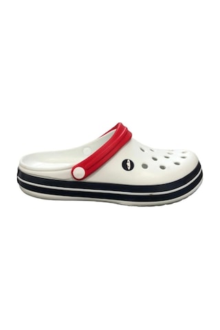 Akınal Bella E195 Beyaz Erkek Hastane Sabo Terlik Sandalet Beyaz