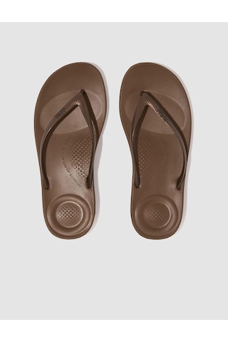 Fitflop Iqushıon Ergonomıc E54 Bronz Kadın Parmak Arası Terlik Bronz