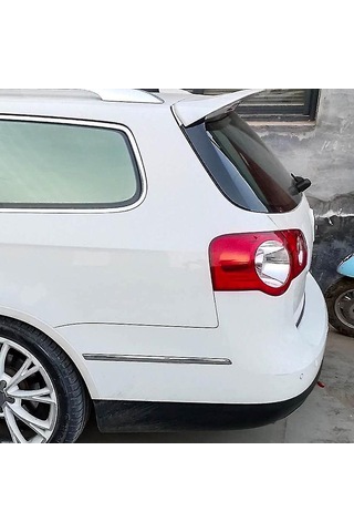 Wezone Passat B6 Wagon Arka Cam Yan Spoiler, Abs Materyal Siyah Renk, Araç Uyumlu 1 Çift Set