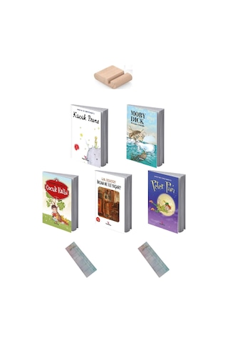 9-12 Yaş Çocuk Klasikleri Hikaye 5 Kitap - Meb Tavsiyeli 100 Temel Eser+ Okuma Takip Ayracı
