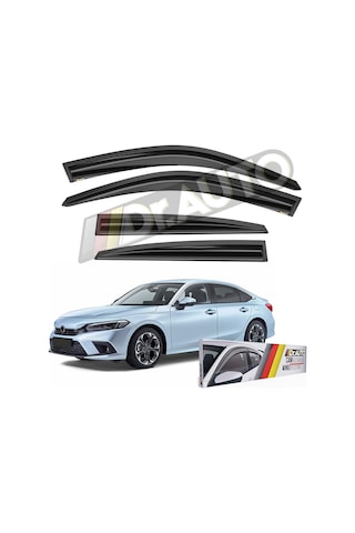 Honda Civic Fe1 Kasa Hb Sd 2021 Ve Sonrası Cam Rüzgarlığı 4lü