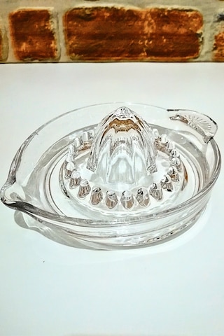 Premium Büyük Boy Cam Limon Sıkacak-narenciye Cıkacağı- 20 Cm X 15 Cm X 7 Cm Şeffaf