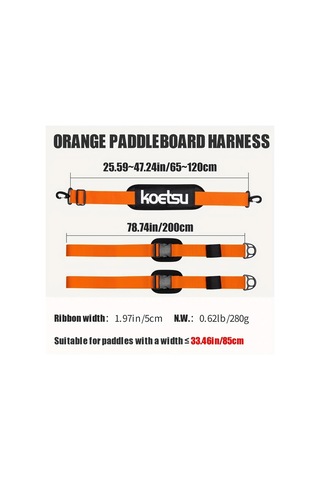 Elmpaly Koetsu Ayarlanabilir Sup Taşıma Askısı, Dayanıklı Ve Konforlu Portakal Desenli