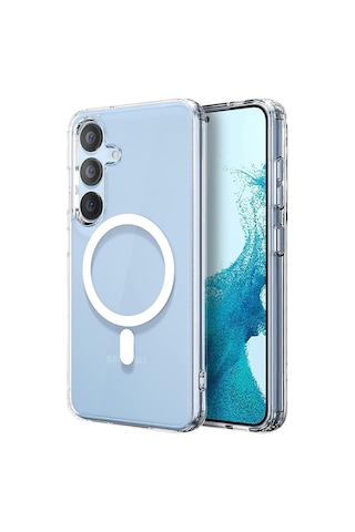 Microsonic Samsung Galaxy Uyumlu A54 Kılıf Magsafe Clear Sararmaz Şeffaf -