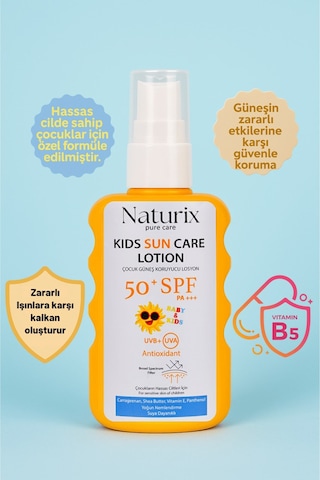 Çocuk Güneş Koruyucu Losyon Spf 50+ Pa+++ Yeni Nesil Koruma Ve Yoğun Nem - 200 Ml