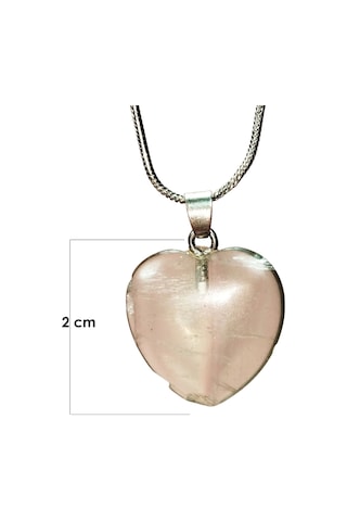 Florit Doğal Taşı Zincirli El Yapımı Kolye Uç: 2 Cm Zincir: 20 Cm Kutulu Çok renkli