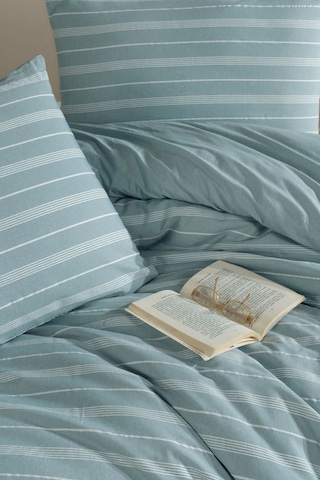 Varol Stripe Saten King Size Nevresim Takım Yesıl/kıngsıze Yeşil