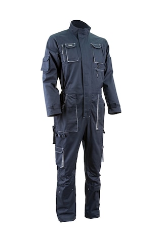 Navy Uzun Kollu Tulum Lacivert/gri