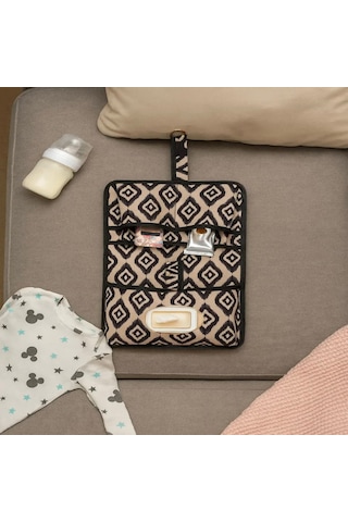 Bebek Alt Açma Bakım Çantası Çok Gözlü Islak Mendil Bez Düzenleme Organizeri Xx Bej