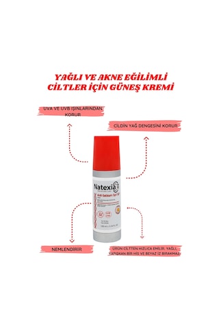 Natexia Sivilce Karşıtı Anti-sebium Güneş Koruyucu Losyon SPF50+ 100 Ml