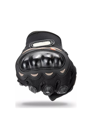 MOONRIDER Probiker Korumalı Motorcu Motosiklet Eldiveni Siyah