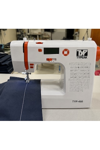 Typeak 145 Desenli Elektronik Ev Tipi Dikiş Makinesi Dijital Panelli, Otomatik İplik Takmalı