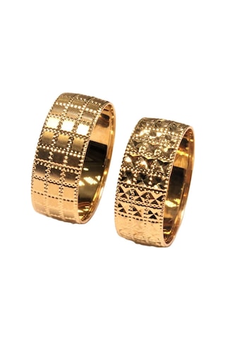 Hakan Güler Kuyumculuk Altın Taşsız Desenli Alyans