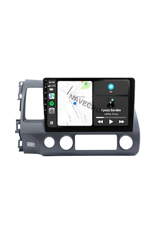 Honda Cıvıc Fd6 2006-12 10" Uyumlu Androıd Multimedya Gerçek 2/32 Kablosuz Carplay Geri Görüş Kameralı 10"
