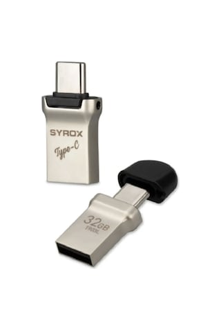 Syrox Type-c Ve Usb 2.0 Usb Flash Bellek 32 Gb. Otg Çift Giriş
