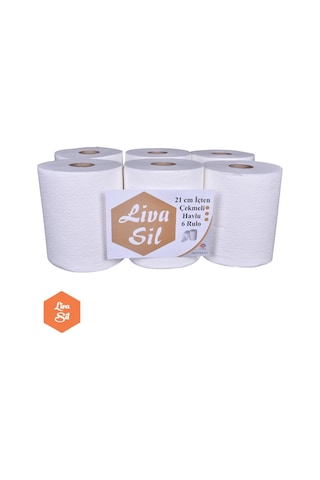 Livasil İçten Çekmeli Havlu 6 Rulo 3 KG