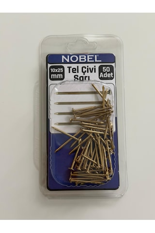 Tel Çivi Sarı 10x25mm 50 Adet